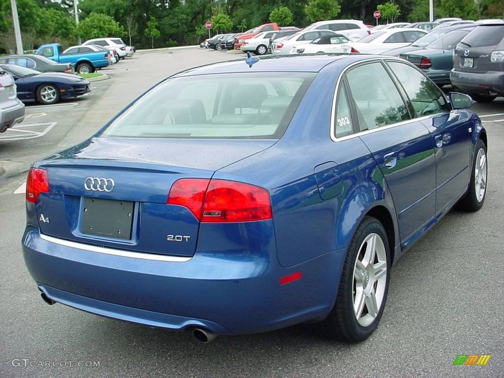 2008 A4 2.0T Special Edition Sedan - Ocean Blue Pearl Effect / Light Gray photo #5