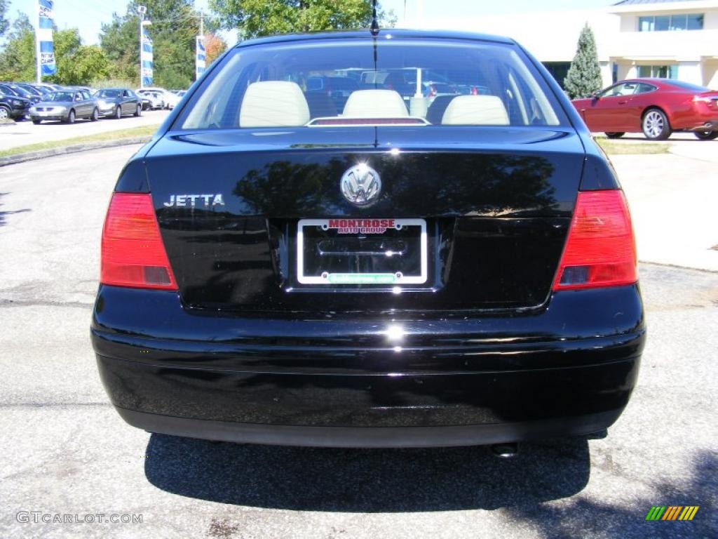 2002 Jetta GL Sedan - Black / Beige photo #4