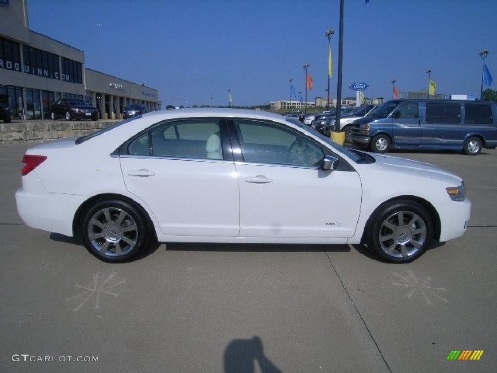 2008 MKZ Sedan - White Suede / Light Stone photo #2