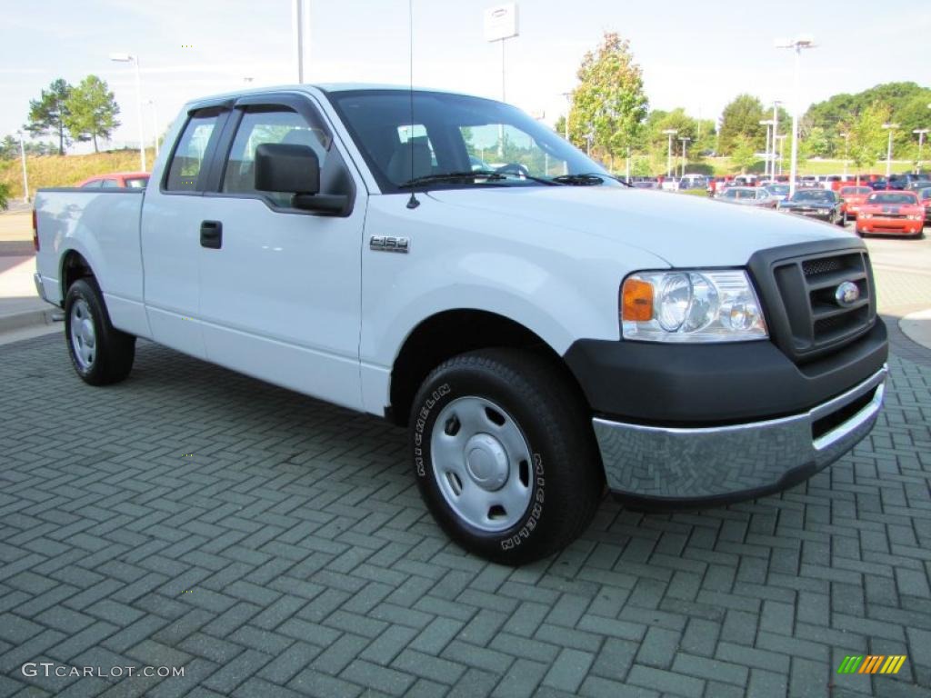 2006 F150 XLT SuperCab - Oxford White / Medium/Dark Flint photo #7