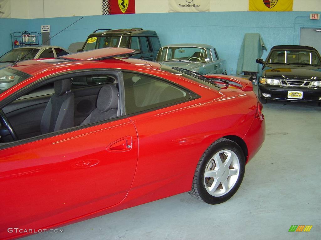1999 Cougar V6 - Rio Red Clearcoat / Medium Graphite photo #2