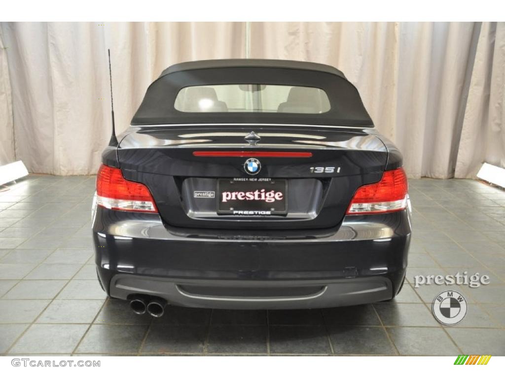 2008 1 Series 135i Convertible - Jet Black / Black photo #3