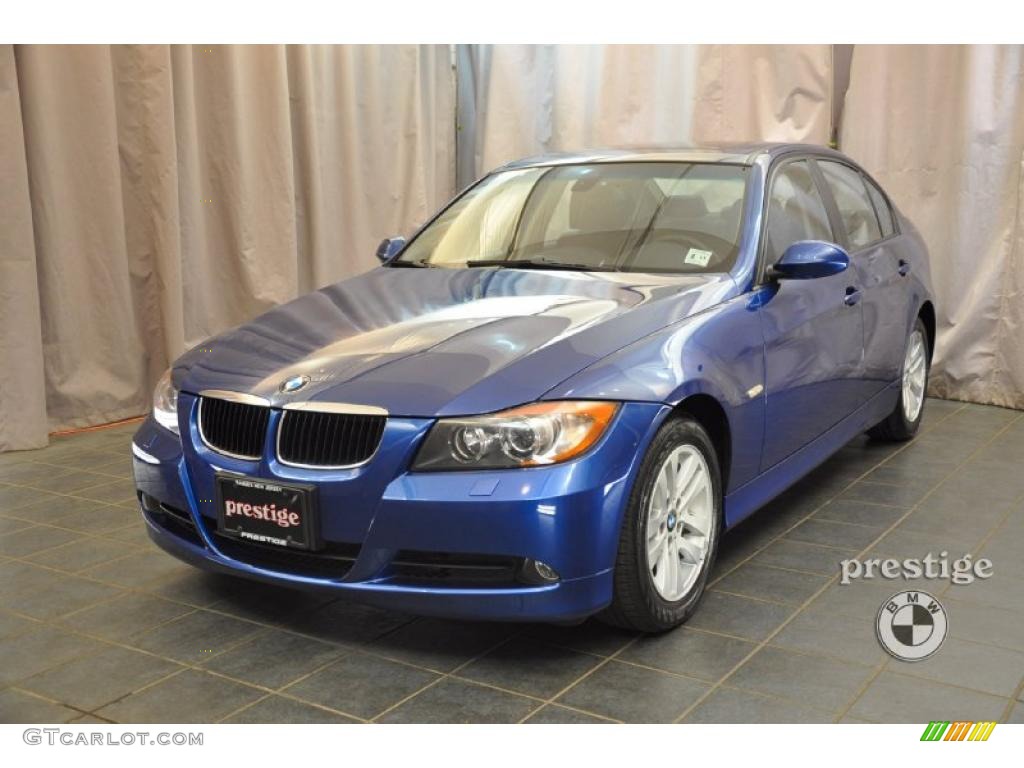 2007 3 Series 328xi Sedan - Montego Blue Metallic / Black photo #1