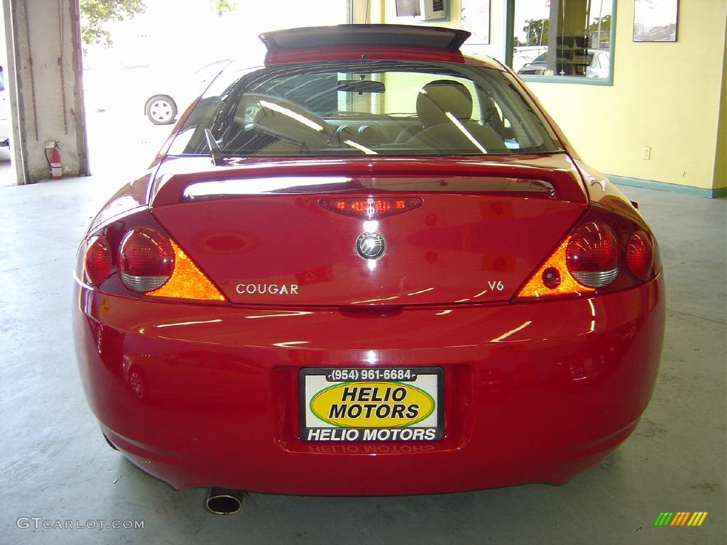 1999 Cougar V6 - Rio Red Clearcoat / Medium Graphite photo #3