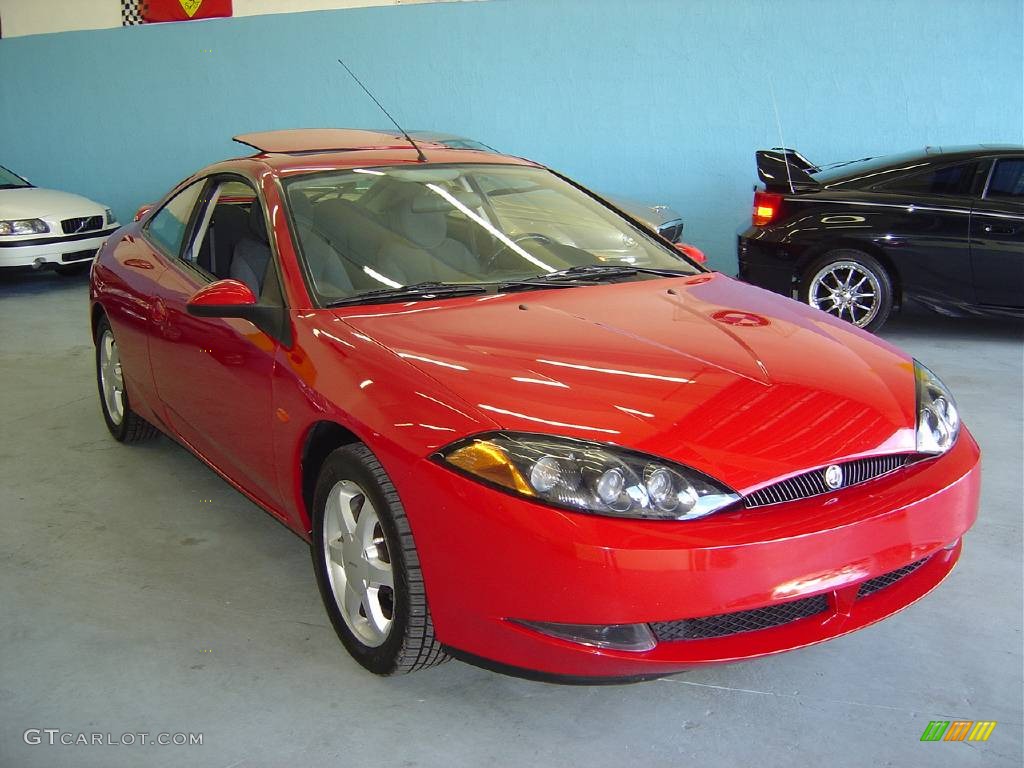 1999 Cougar V6 - Rio Red Clearcoat / Medium Graphite photo #5