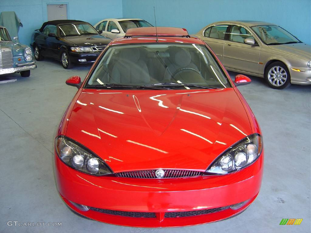1999 Cougar V6 - Rio Red Clearcoat / Medium Graphite photo #6