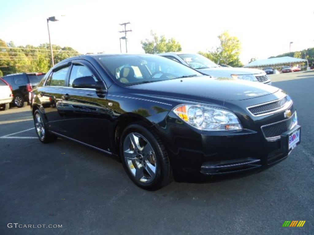 2008 Malibu LT Sedan - Black Granite Metallic / Ebony photo #5