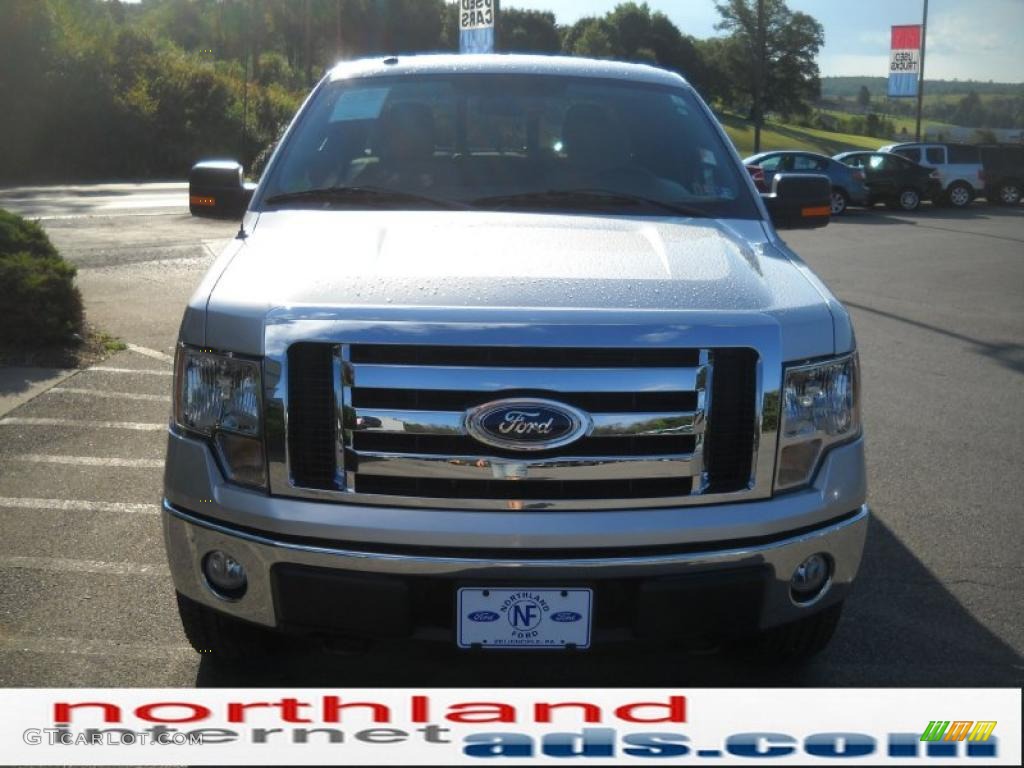 2010 F150 XLT SuperCrew 4x4 - Ingot Silver Metallic / Medium Stone photo #3
