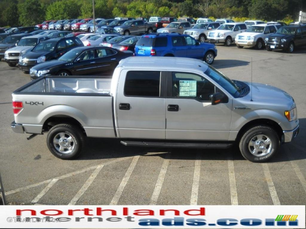 2010 F150 XLT SuperCrew 4x4 - Ingot Silver Metallic / Medium Stone photo #5