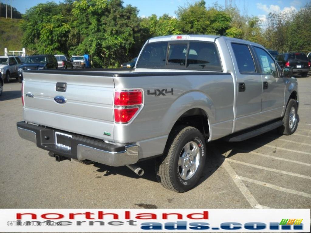 2010 F150 XLT SuperCrew 4x4 - Ingot Silver Metallic / Medium Stone photo #7