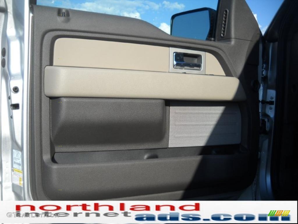 2010 F150 XLT SuperCrew 4x4 - Ingot Silver Metallic / Medium Stone photo #9