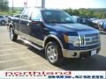 2010 Dark Blue Pearl Metallic Ford F150 Lariat SuperCrew 4x4  photo #4