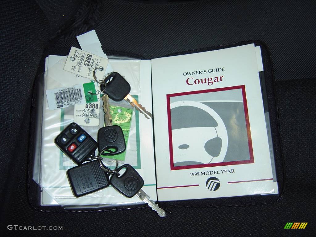 1999 Cougar V6 - Rio Red Clearcoat / Medium Graphite photo #17