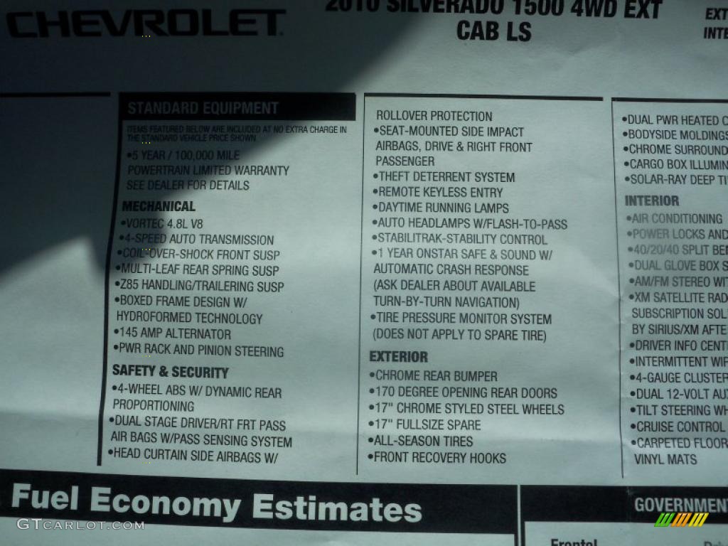 2010 Silverado 1500 LS Extended Cab 4x4 - Victory Red / Dark Titanium photo #33