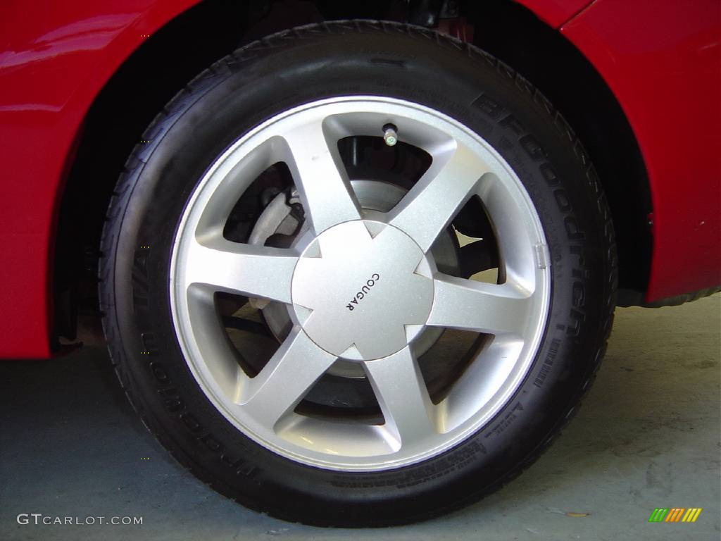 1999 Cougar V6 - Rio Red Clearcoat / Medium Graphite photo #23