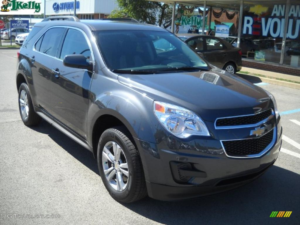 2010 Equinox LT AWD - Cyber Gray Metallic / Jet Black/Light Titanium photo #1