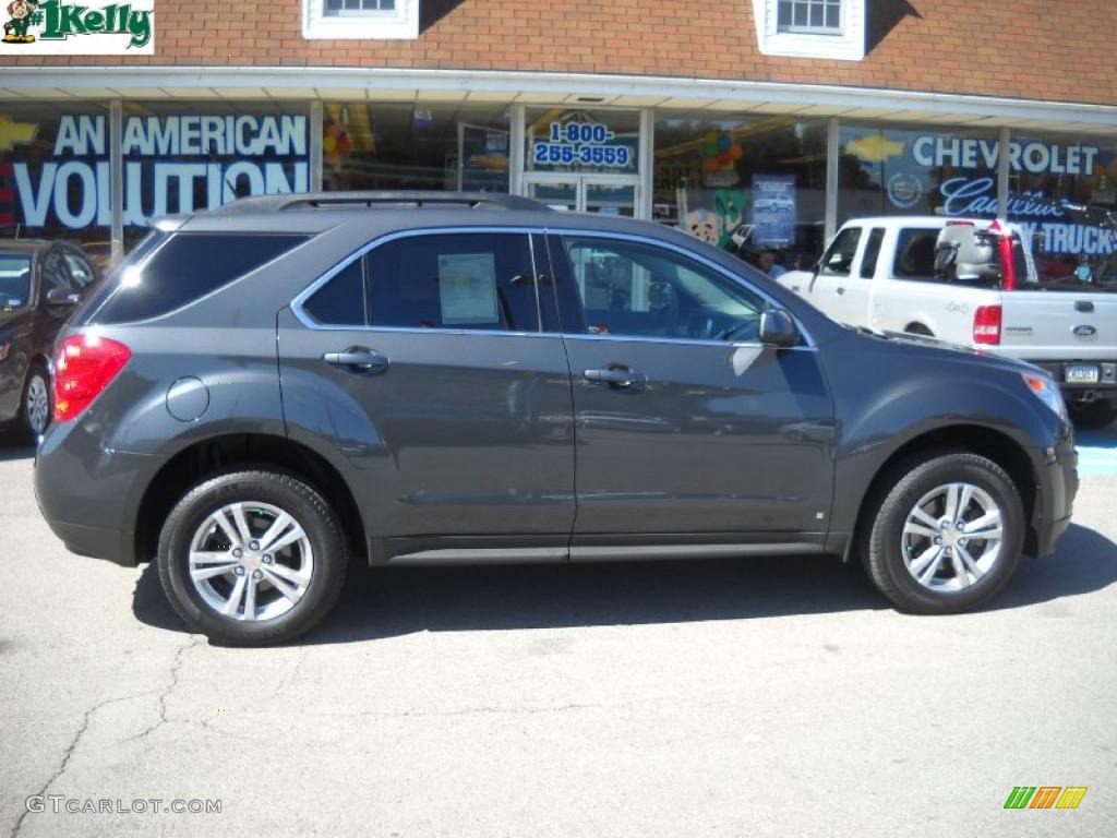 2010 Equinox LT AWD - Cyber Gray Metallic / Jet Black/Light Titanium photo #2