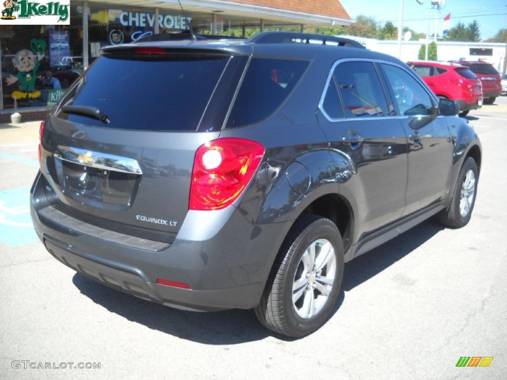 2010 Equinox LT AWD - Cyber Gray Metallic / Jet Black/Light Titanium photo #3