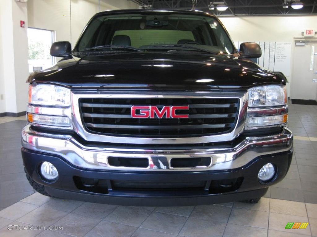 2006 Sierra 1500 SLE Crew Cab 4x4 - Deep Blue Metallic / Pewter photo #3
