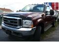 2004 Dark Toreador Red Metallic Ford F250 Super Duty XLT SuperCab 4x4  photo #12