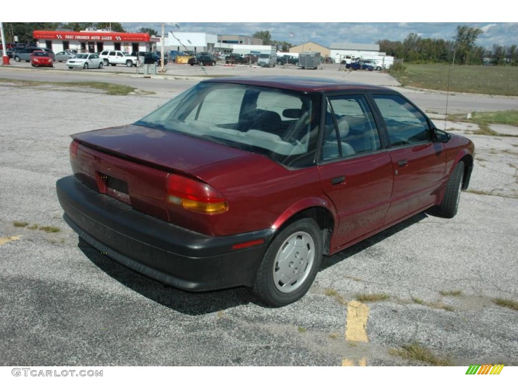 1995 S Series SL Sedan - Brilliant Red Metallic / Gray photo #6