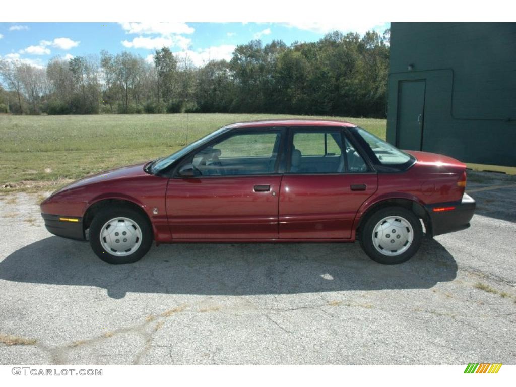 1995 S Series SL Sedan - Brilliant Red Metallic / Gray photo #7
