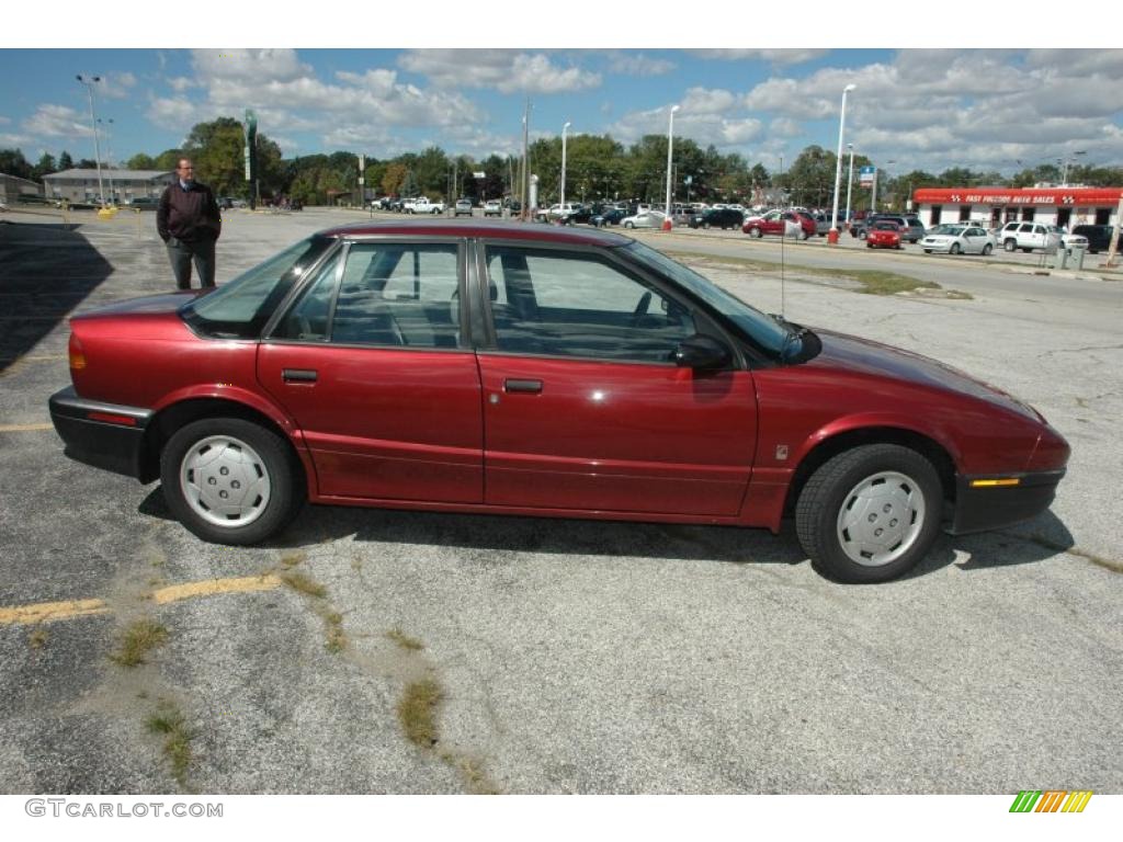 1995 S Series SL Sedan - Brilliant Red Metallic / Gray photo #8