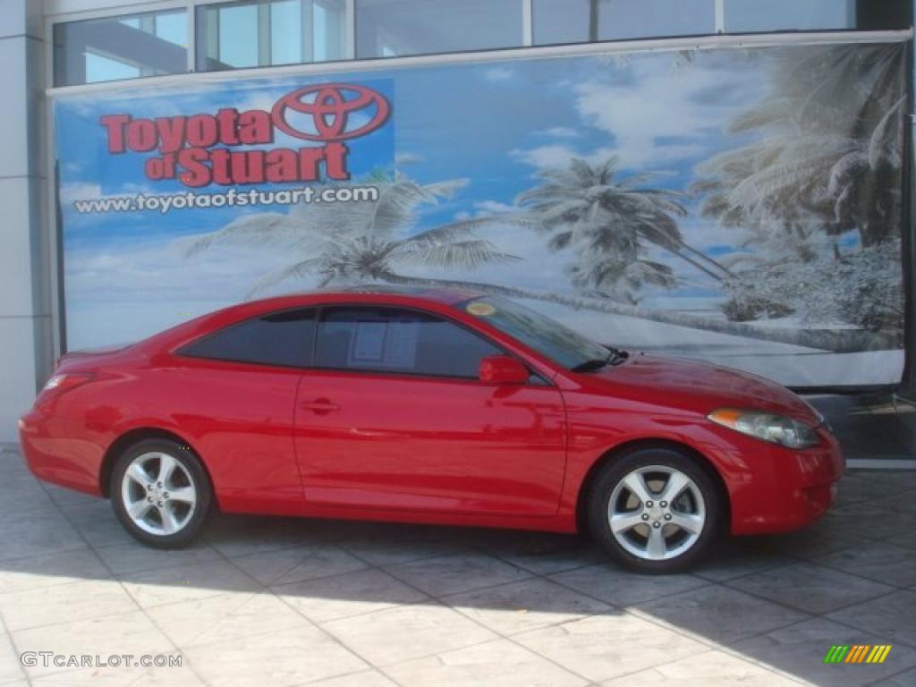 2006 Solara SLE V6 Coupe - Absolutely Red / Ivory photo #1