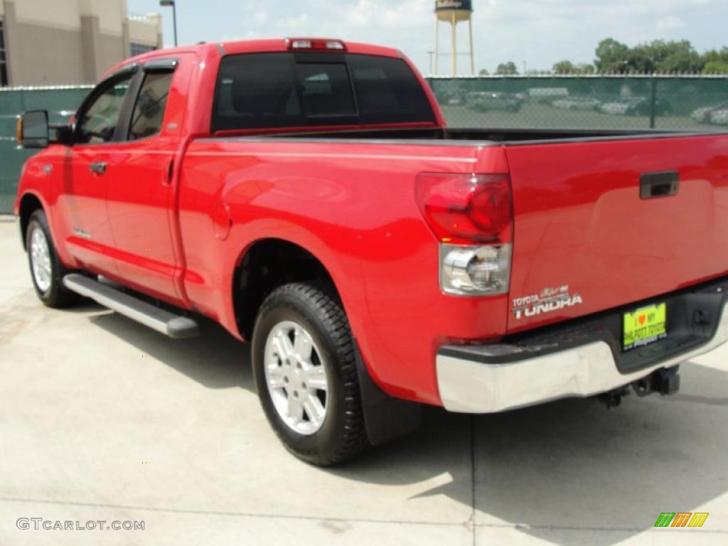 2007 Tundra SR5 Double Cab - Radiant Red / Beige photo #5