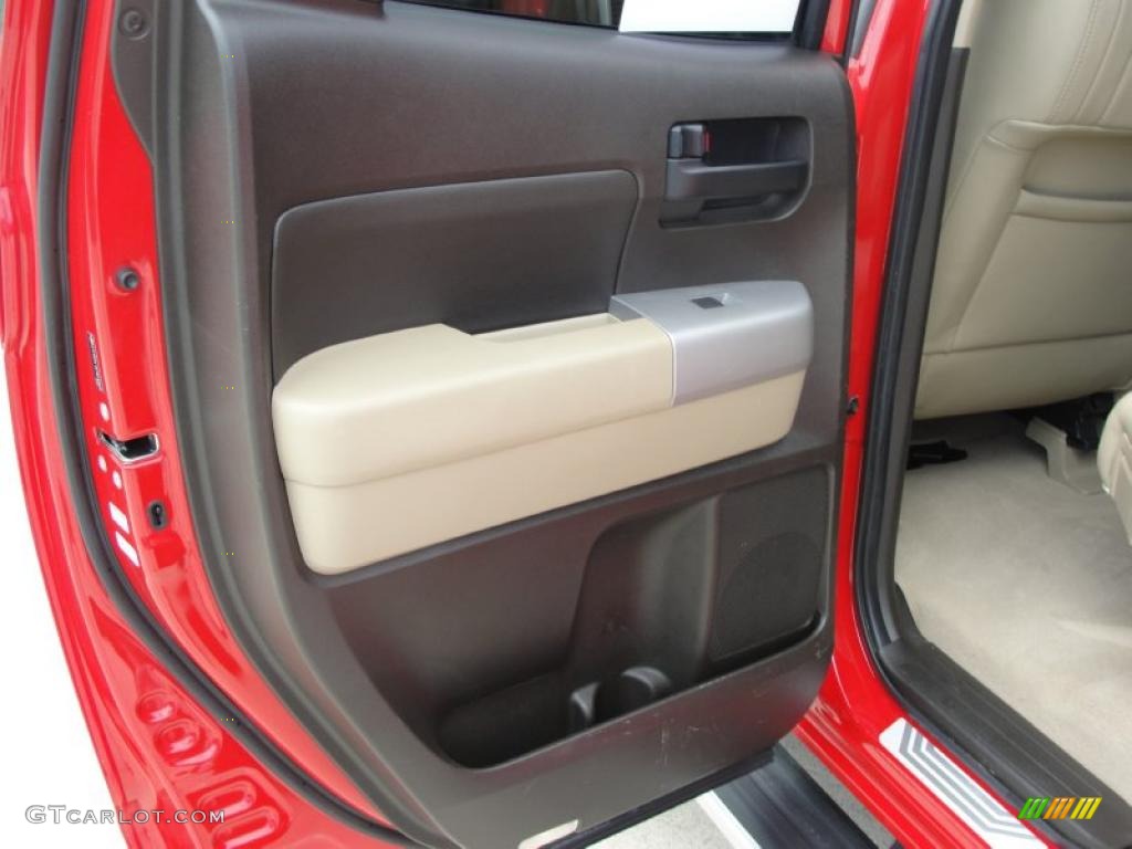 2007 Tundra SR5 Double Cab - Radiant Red / Beige photo #30