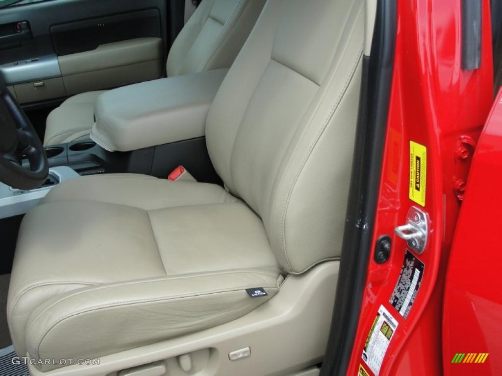 2007 Tundra SR5 Double Cab - Radiant Red / Beige photo #34