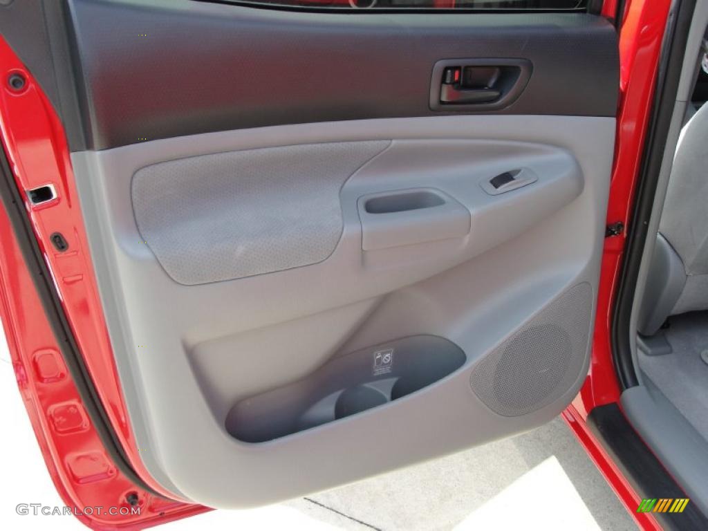 2008 Tacoma V6 SR5 PreRunner Double Cab - Radiant Red / Graphite Gray photo #29