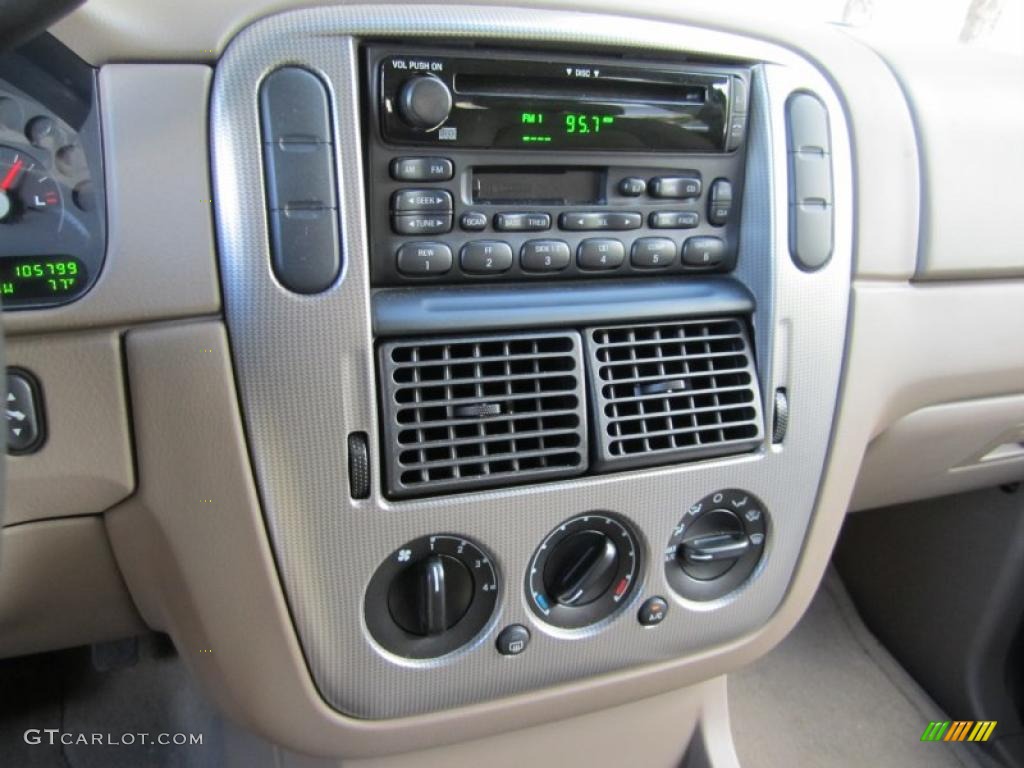 2003 Explorer XLT - True Blue Metallic / Medium Parchment Beige photo #16