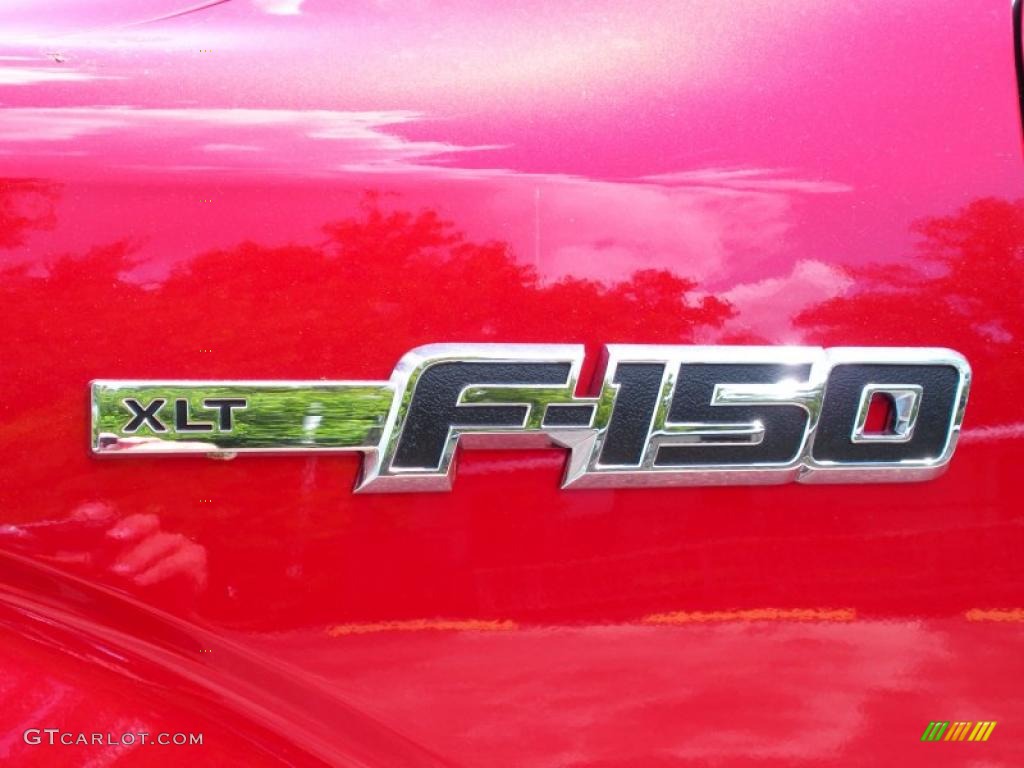 2010 F150 XLT SuperCrew - Red Candy Metallic / Tan photo #4