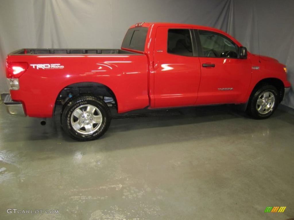 2008 Tundra SR5 TRD Double Cab 4x4 - Radiant Red / Graphite Gray photo #4