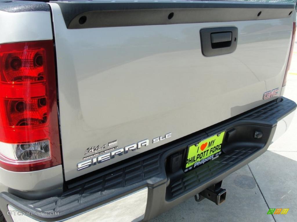 2009 Sierra 1500 SLE Crew Cab - Silver Birch Metallic / Dark Titanium/Light Titanium photo #21