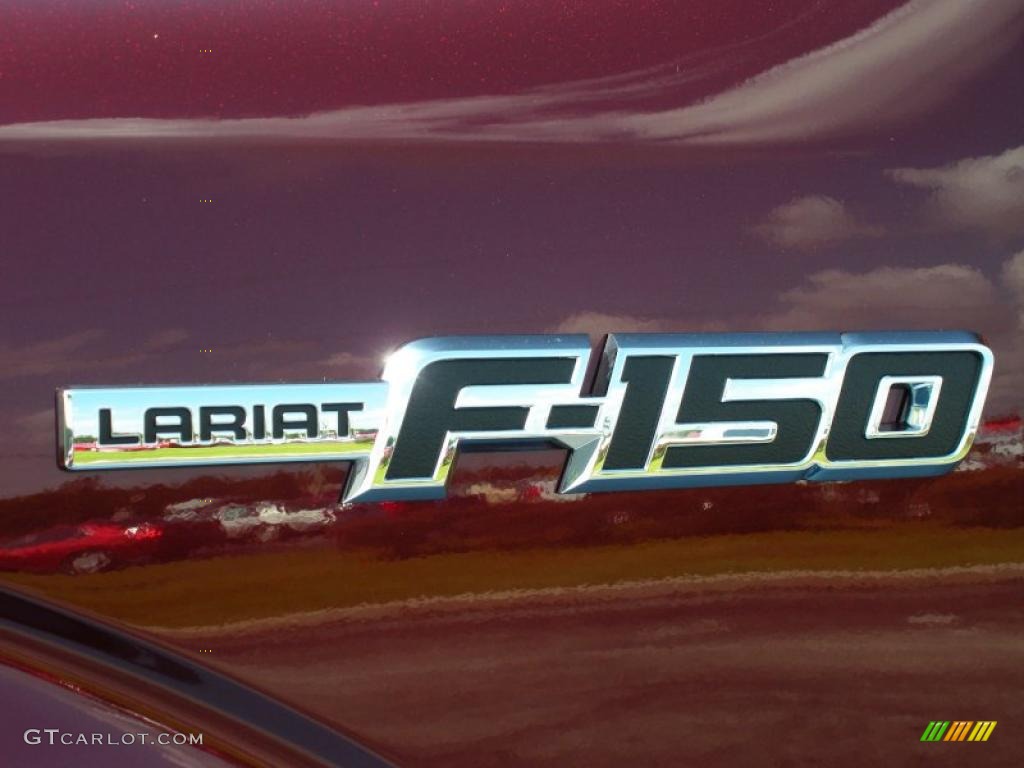 2010 F150 Lariat SuperCab - Royal Red Metallic / Tan photo #4