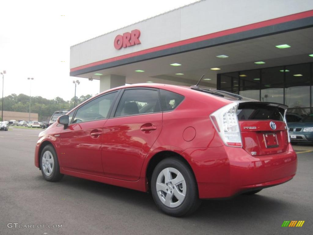 2010 Prius Hybrid III - Barcelona Red Metallic / Bisque photo #3