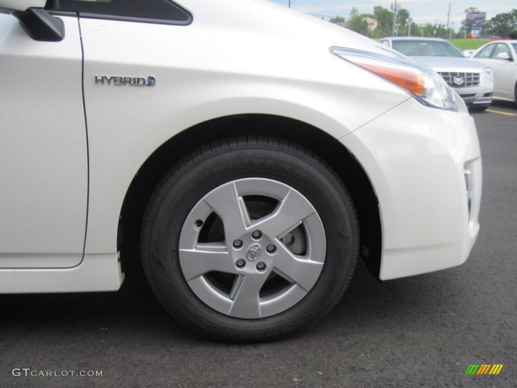 2010 Prius Hybrid III - Blizzard White Pearl / Misty Gray photo #12