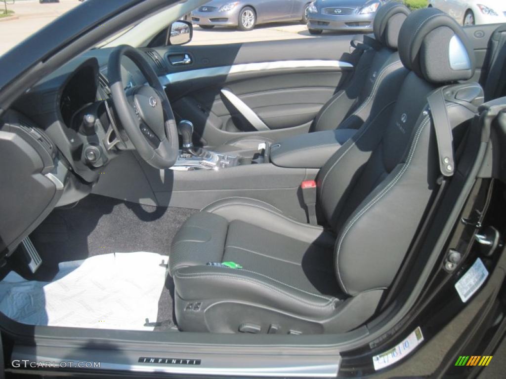 Graphite Interior 2010 Infiniti G 37 S Sport Convertible Photo #36415295
