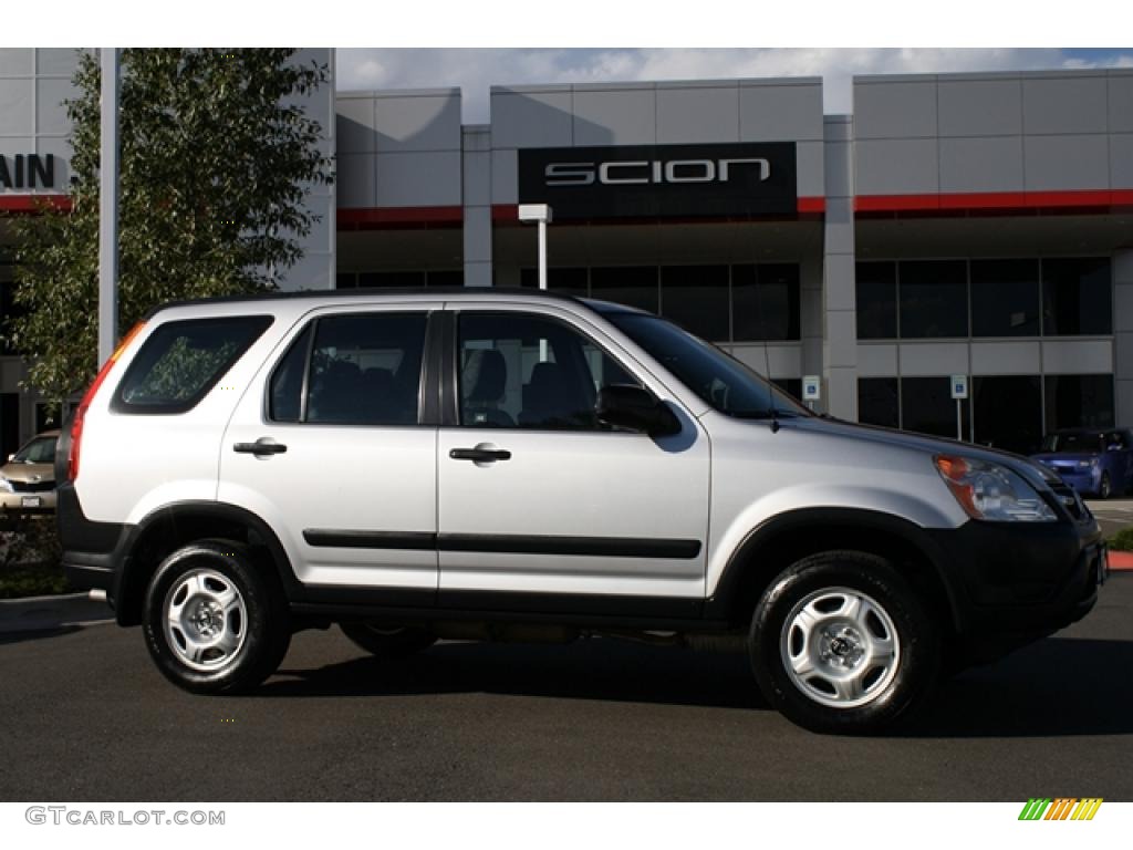 2002 CR-V LX 4WD - Satin Silver Metallic / Black photo #1