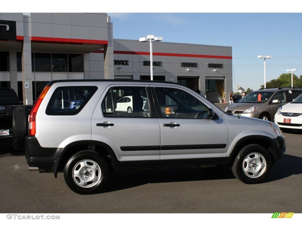 2002 CR-V LX 4WD - Satin Silver Metallic / Black photo #2