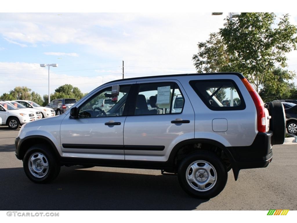 2002 CR-V LX 4WD - Satin Silver Metallic / Black photo #4