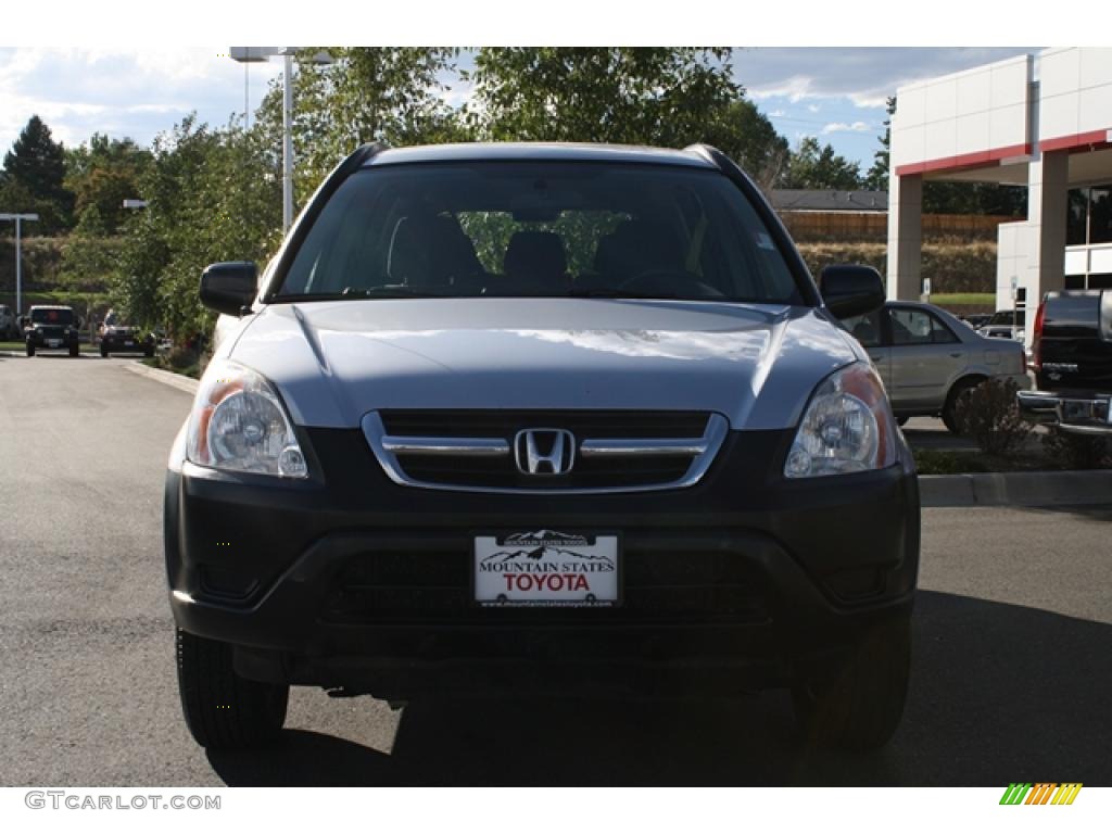 2002 CR-V LX 4WD - Satin Silver Metallic / Black photo #6