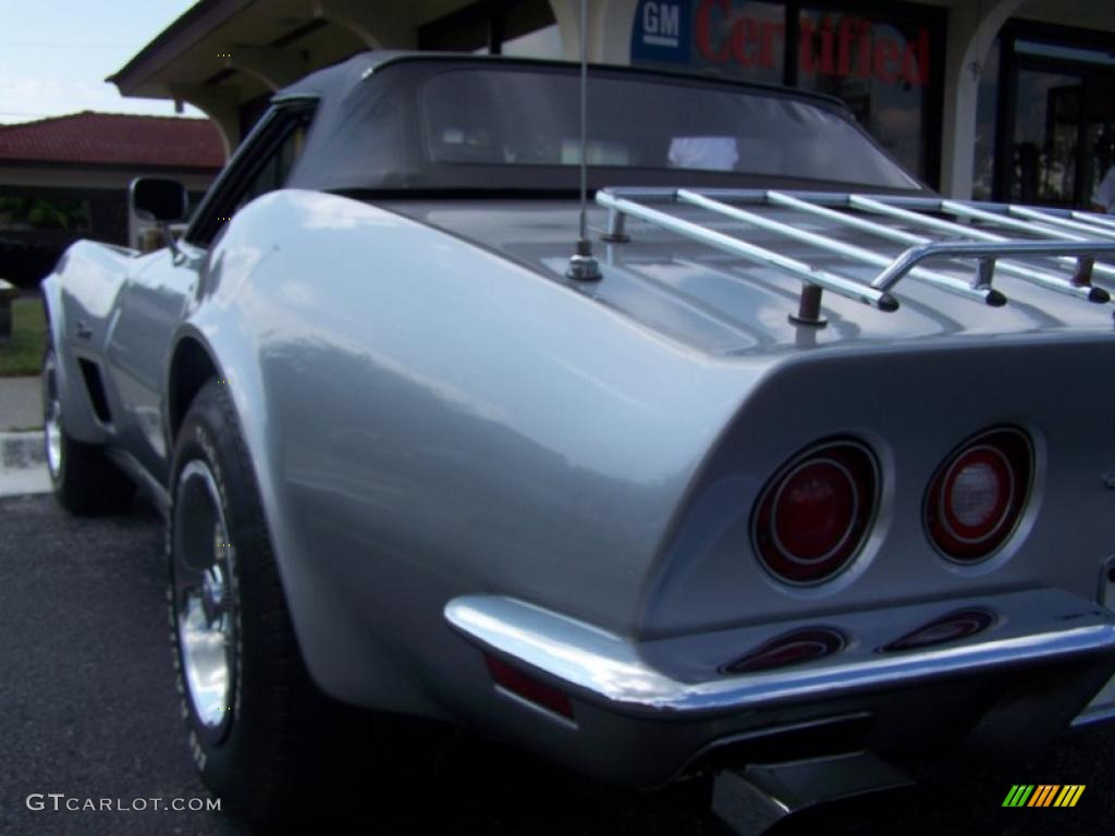 1973 Corvette Convertible - Silver / Black photo #6