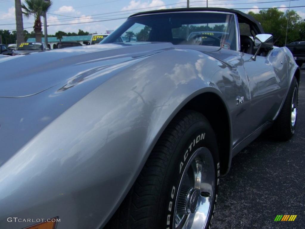 1973 Corvette Convertible - Silver / Black photo #7