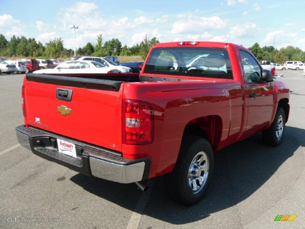 2011 Silverado 1500 LS Regular Cab - Victory Red / Dark Titanium photo #4