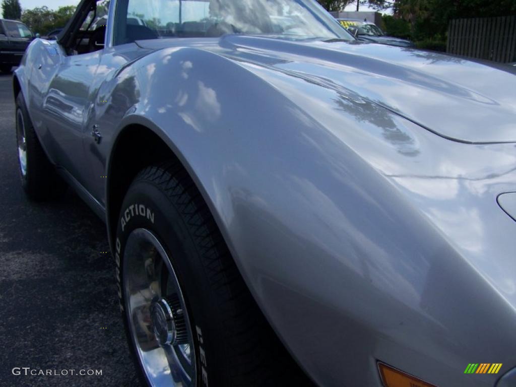 1973 Corvette Convertible - Silver / Black photo #13
