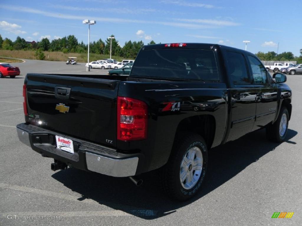 2011 Silverado 1500 LTZ Crew Cab 4x4 - Black / Ebony photo #4