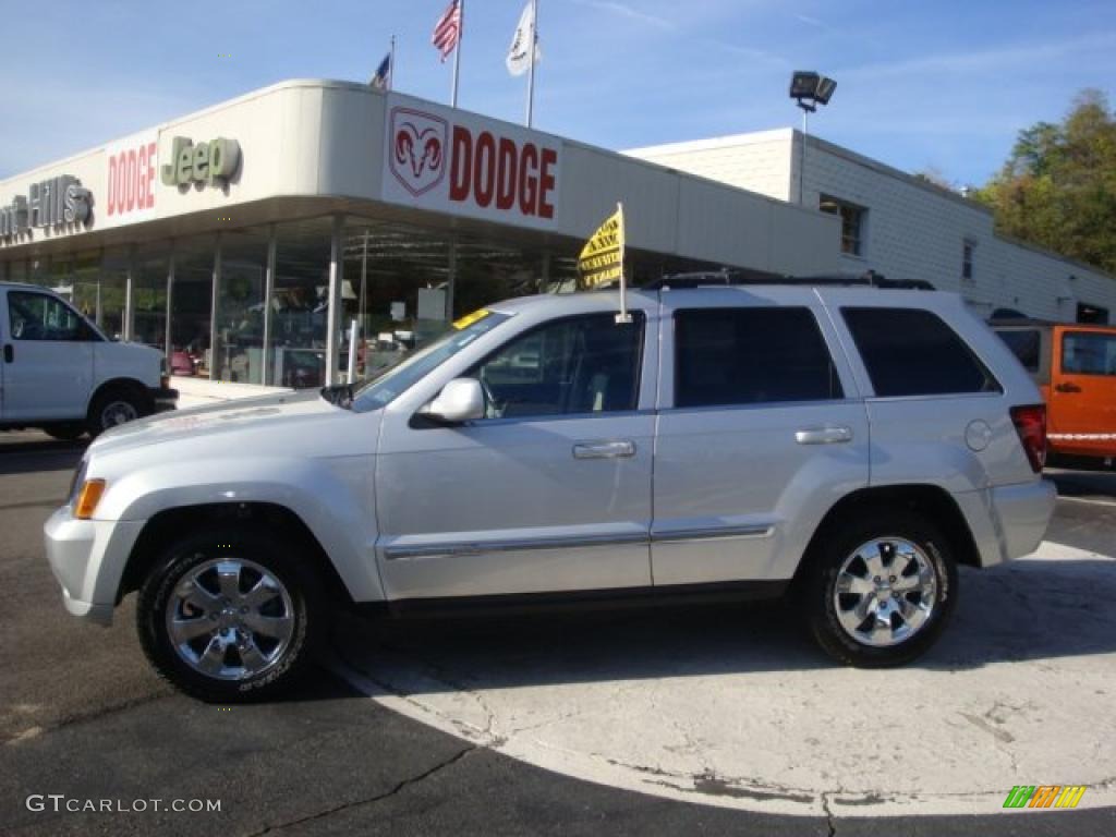 2008 Grand Cherokee Limited 4x4 - Bright Silver Metallic / Dark Slate Gray/Light Graystone photo #1